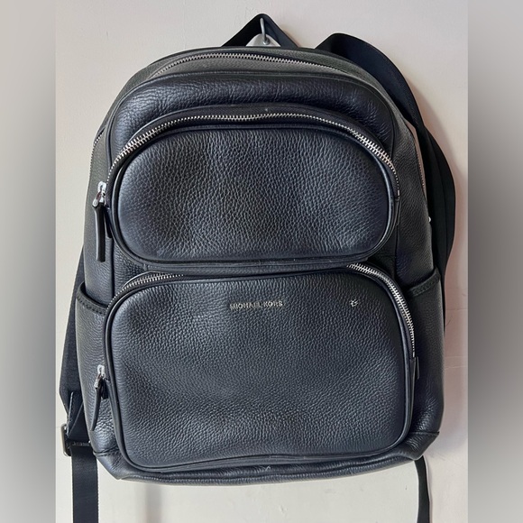 Michael Kors Cooper Pebbled Leather Utility Pocket Backpack‎ - Picture 1 of 14